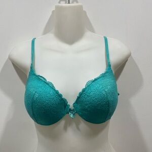 Victoria’s Secret Angels Elegant Lace Teal Bra